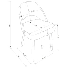 Load image into Gallery viewer, Arched Back Dining Chairs (Set of 2)
