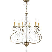 Load image into Gallery viewer, 33'' Six Light Dimmable Chandelier With Shades - Bronze
