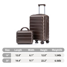 Load image into Gallery viewer, Spinner Luggage Set With Combination Lock
