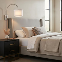Load image into Gallery viewer, Sheer Fabric Flush Mount Wall Sconce - Clear / Silver / White

