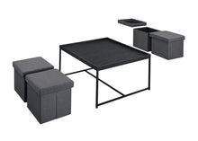 Load image into Gallery viewer, Vinny - Wood Grain Coffee Table Set With Raised Edges
