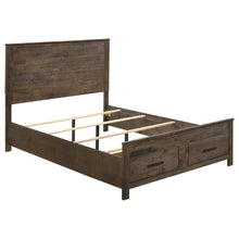 Load image into Gallery viewer, Queen Storage Bed With Platform Design And Drawer Storage - Brown
