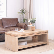 Load image into Gallery viewer, Modern Coffee Table With Beaded Trim
