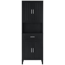 Load image into Gallery viewer, Freestanding Tall Bathroom Cabinet With Soft Close Doors And Adjustable Shelves
