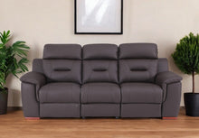 Load image into Gallery viewer, Faux Leather Sofa - Brown
