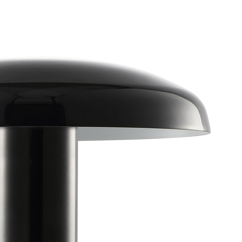 Novelty USB Table Lamp With Globe Shade - Black