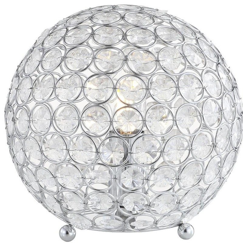 Geometric Globe Table Lamp With Globe - Clear