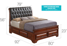 Load image into Gallery viewer, Storage Bed Elegant Transitional
