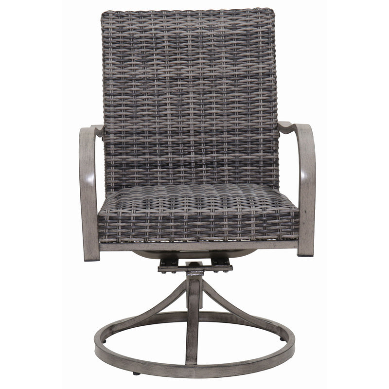 Outdoor Swivel Dining Chair (Set of 2) - Gray