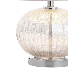 Load image into Gallery viewer, 21" Novelty Table Lamp LED With Globe Shade - Silver
