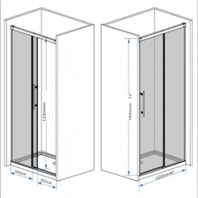 Load image into Gallery viewer, Frameless Single Sliding Shower Door With Handle
