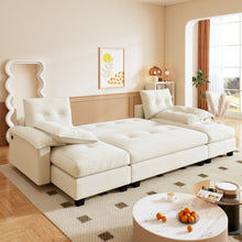 Load image into Gallery viewer, U-Shaped Sleeper Sofa With Pull Out Bed
