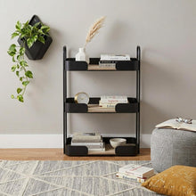 Load image into Gallery viewer, Two Tier Etagere Bookcase - Brown
