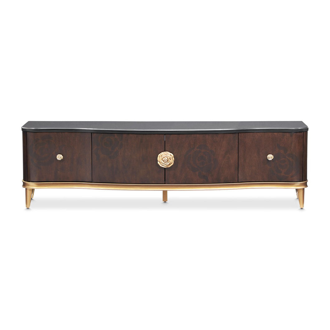 Camellia Field - Media Cabinet - Dark Brown