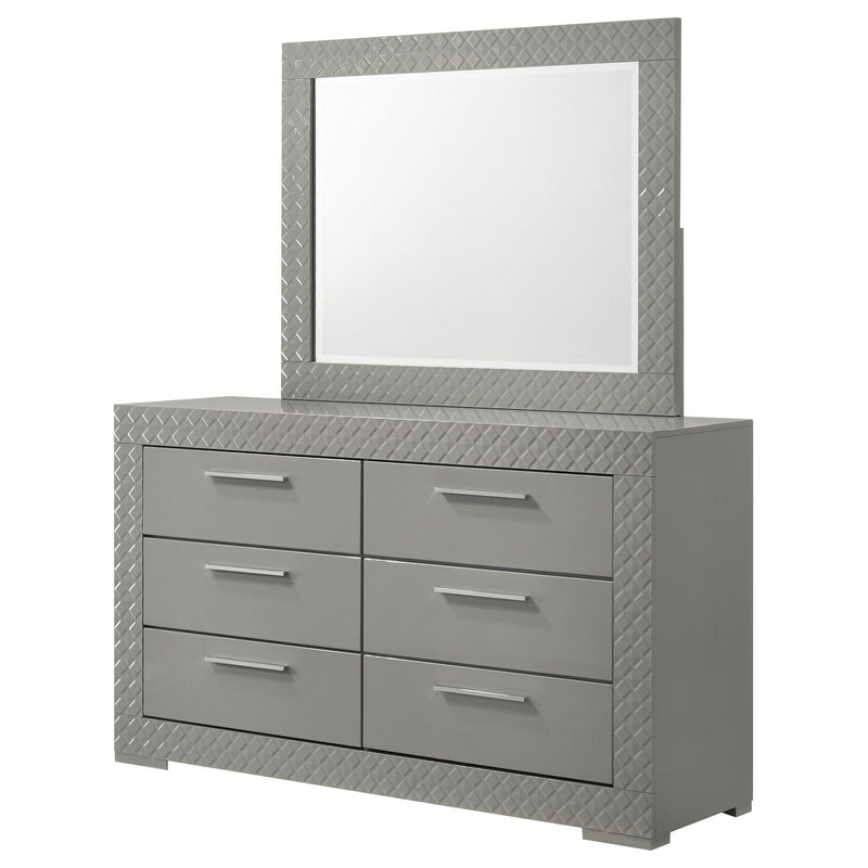 Pierce - 6 Drawer Dresser And Mirror