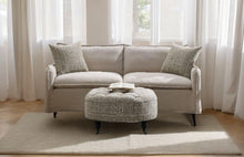 Load image into Gallery viewer, Upendo - Pattern Linen Sofa With 2 Toss Pillows - Beige
