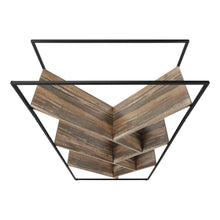 Load image into Gallery viewer, Five Tier Geometric Bookcase - Brown
