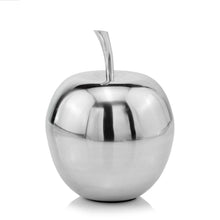 Load image into Gallery viewer, Buffed Decorative Apple Tabletop Sculpture (354621) - Silver
