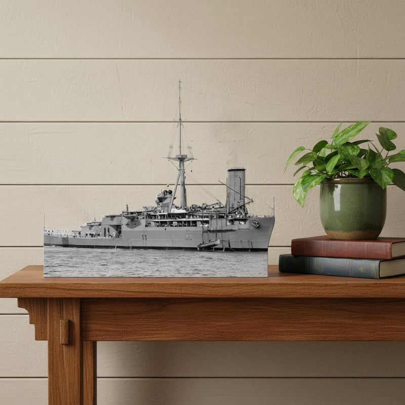 Hand Painted Model Boat (624288) - Gray