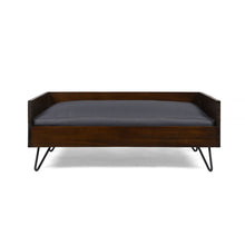 Load image into Gallery viewer, Dog Bed With Sleek Hairpin Legs - Reclaimed Oak / Iron
