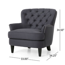 Load image into Gallery viewer, Enchante - Living Room Set With Tufted Back Club Chair And Ottoman
