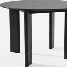 Load image into Gallery viewer, 45" Solid Wood Round Top Dining Table - Black
