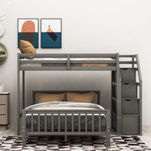 Load image into Gallery viewer, Loft Bed With Staircase And Storage
