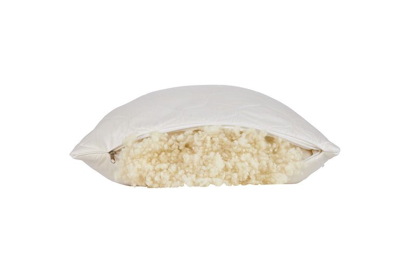 Cotton Wool Hypoallergenic Bed Pillow - Queen