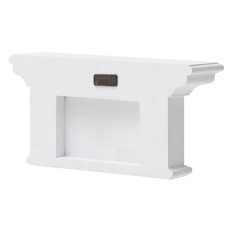 Classic Two Hook Hanging Coat Rack - White