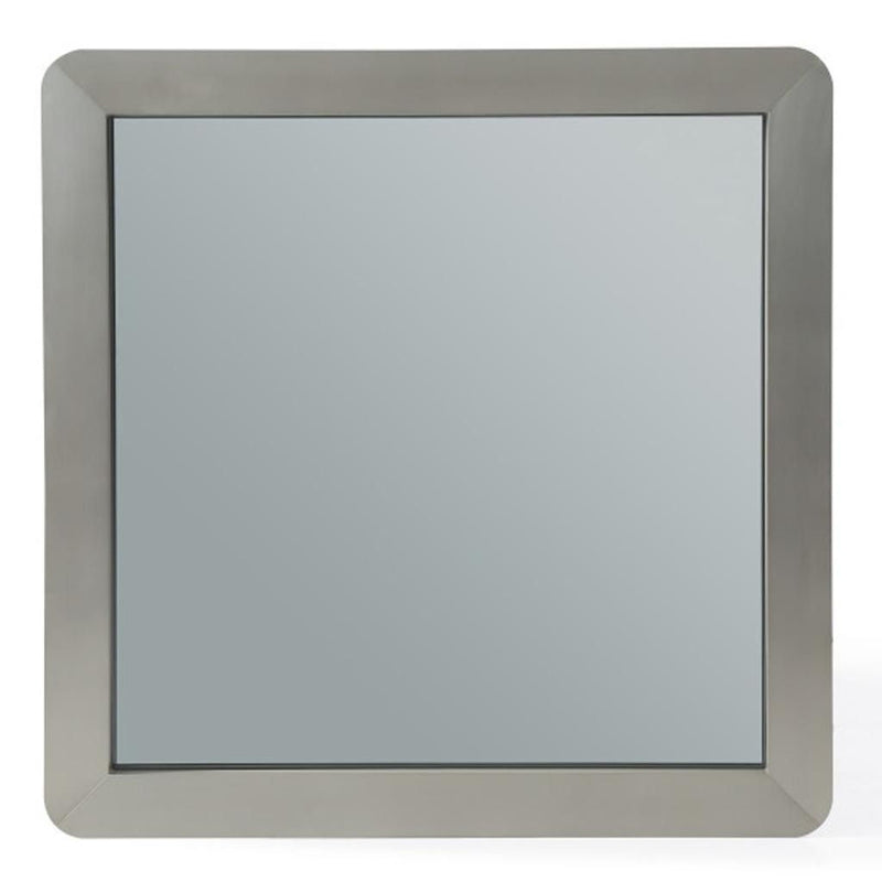 Metal Square Framed Accent Mirror Accent - Silver
