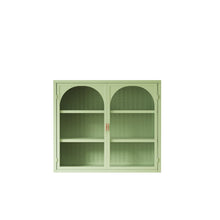 Load image into Gallery viewer, 2 Door Wall Cabinet With 3 Tier Storage - Green
