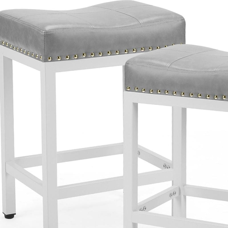 Tufted Club Chair (Set of 2) - Black / Gray