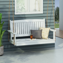 Load image into Gallery viewer, Tambora - Porch Swing Acacia Wood Slat Design
