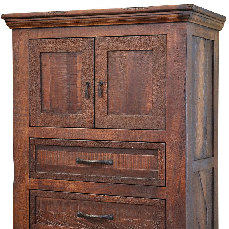 Solid Three Drawer Chest - Brown