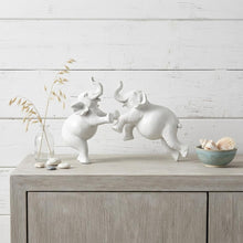 Load image into Gallery viewer, Elephant Decorative Wall Sculpture - White
