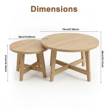 Load image into Gallery viewer, Round Nesting Stackable Tables For Living Room
