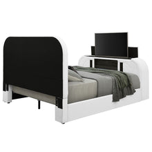 Load image into Gallery viewer, Shelyn - Bed With LED, TV Cabinet, Fireplace &amp; Bluetooth
