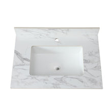 Load image into Gallery viewer, Elegant Bathroom Vanity Top With Rectangular Ceramic Sink And Backsplash
