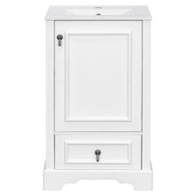Load image into Gallery viewer, Bathroom Vanity With Sink, Soft Close Door, Adjustable U-Shaped Shelf

