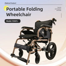 Load image into Gallery viewer, Lightweight Foldable Transport Wheelchair For Adults, Square Tube Design
