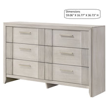 Load image into Gallery viewer, 6 Drawer Storage Dresser Furniture - Antique White
