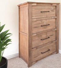 Load image into Gallery viewer, Solid Wood 4 Drawer Chest - Natural
