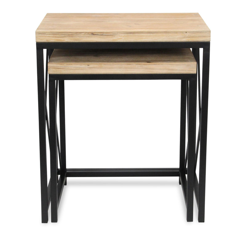 Nested Tables (Set of 2) (738204) - Light Brown