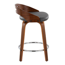 Load image into Gallery viewer, Cassis - Mid Century Modern Fixed Height Counter Stool With Swivel With Round Footrest (Set of 2)
