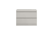 Load image into Gallery viewer, Modern Woodgrain Finish 2 Drawer Nightstand - Gray
