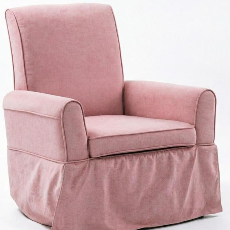 Swivel Nursery Glider Rocking Chair - Pink