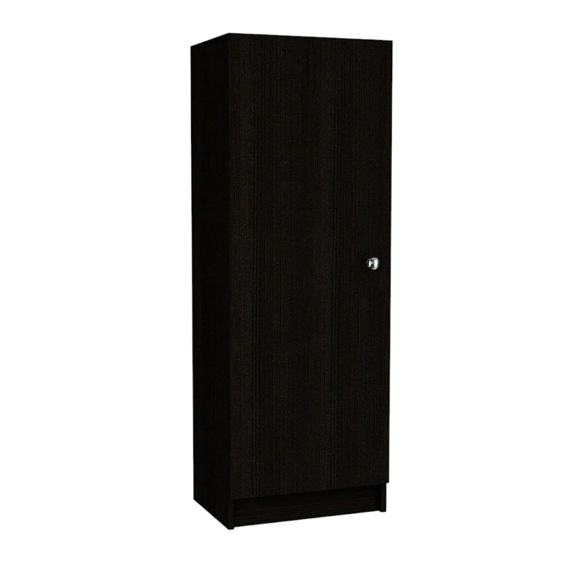 47" Wood Pantry Or Storage Closet - Black