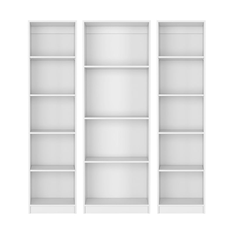 Fourteen Tier Modular Bookcase (Set of 3) (546632) - White