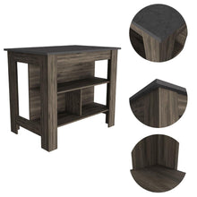 Load image into Gallery viewer, 41" Kitchen Island With Storage - Brown
