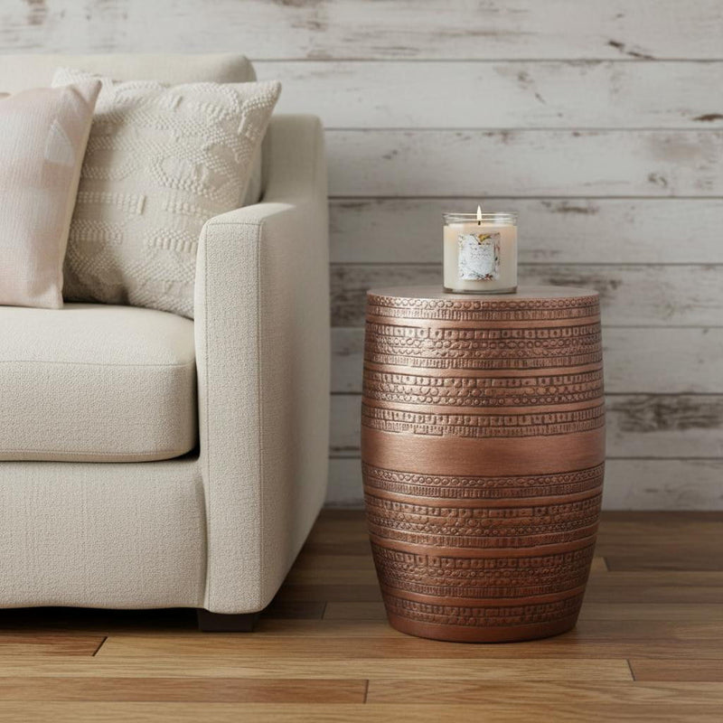 20" Round End Table - Copper